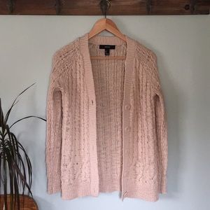 Forever 21 cream wool blend cardigan sweater